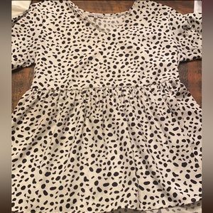 Women’s Dalmatian Print Blouse